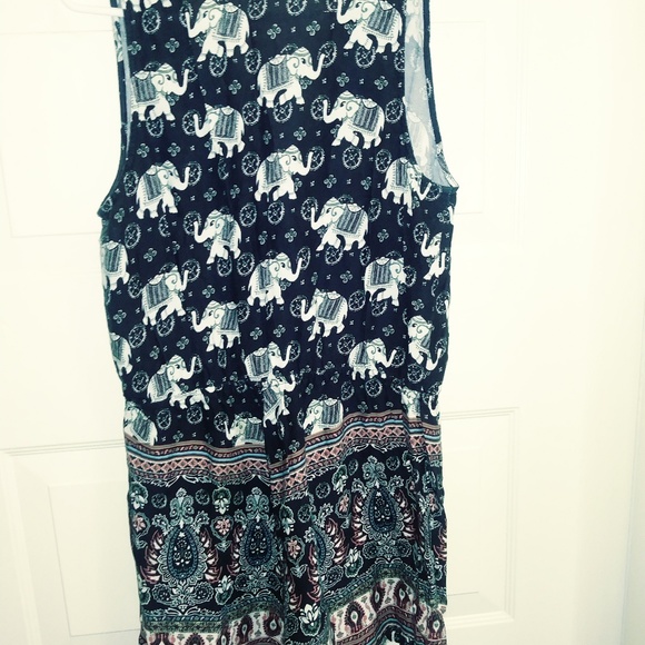 DEREK HEART SLEEVELESS FRONT TIE ROMPER - Picture 2 of 4